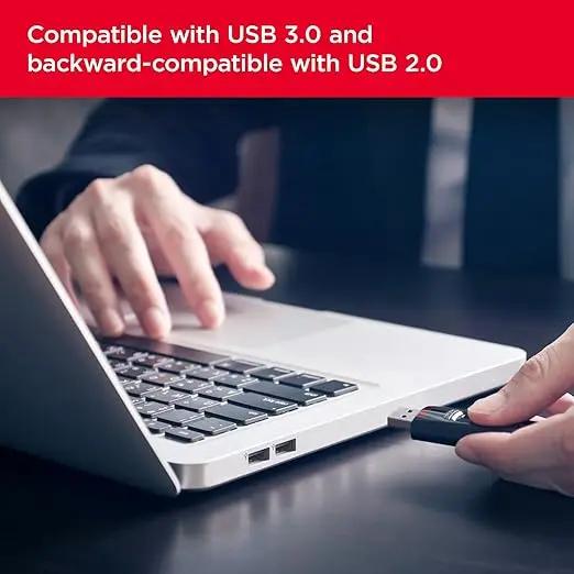 Pair SanDisk Ultra 32 GB USB Flash Drive USB 3.0 Up to 130 MB/s Read - Twin Pack, Red/Blue NexGen Tech Uk