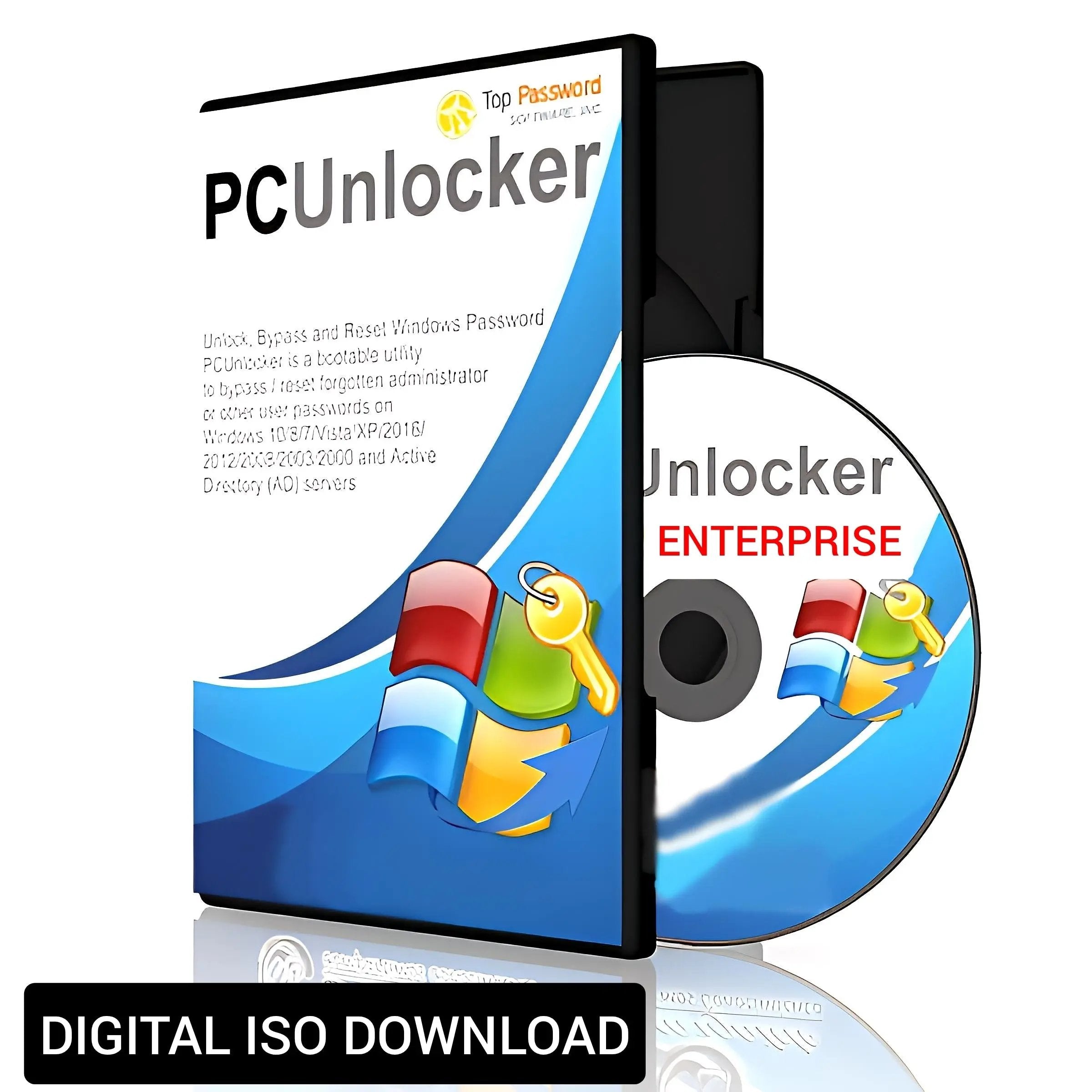 PcUnlocker Enterprise  Password Removal Software ISO  For Windows 11,10,Windows Server Digital Download NexGen Tech Uk