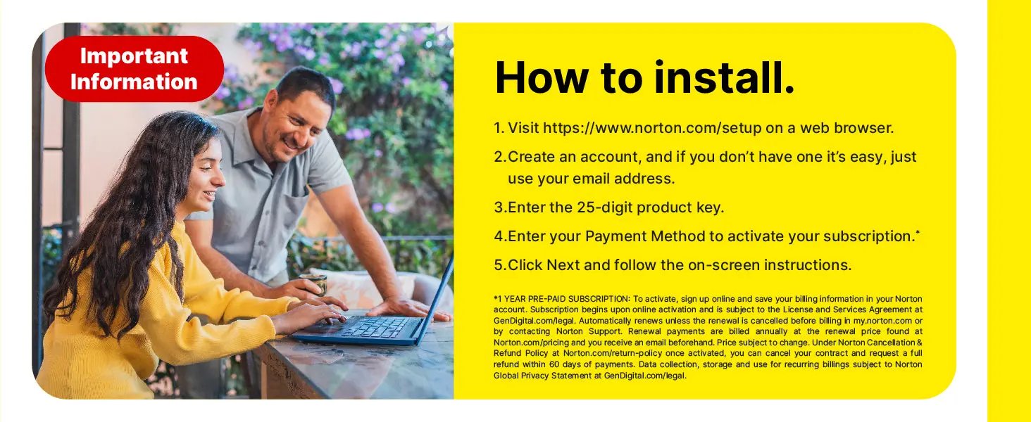 Norton 360 Deluxe 2025, Antivirus software for 3 Devices and 1-year subscription with automatic renewal, Includes Secure VPN and Password Manager, PC/Mac/iOS/Android, Activation Code by Post NexGen Tech Uk