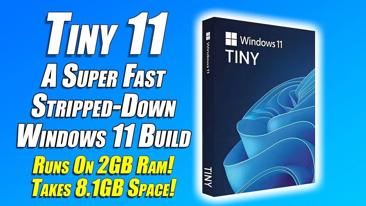 Windows 11   (tiny11) Core 24H2 ISO Retail Digital Download NexGen Tech Uk